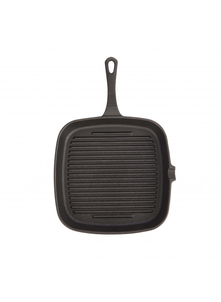 KitchenCraft Cast Iron 23cm Square Grill Pan