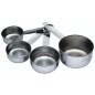 KitchenCraft Stainless Steel 4 Piece Measuring Cup Set