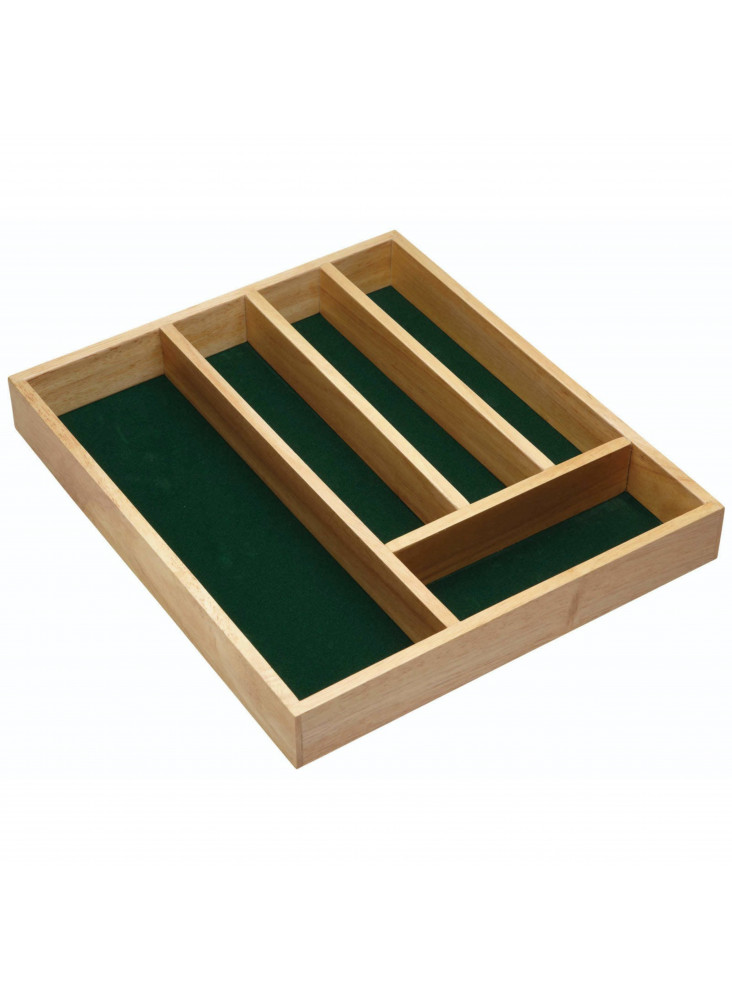 KitchenCraft Traditional Wooden Cutlery Tray