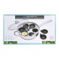 KitchenCraft Stainless Steel 28cm Six Hole Egg Poacher