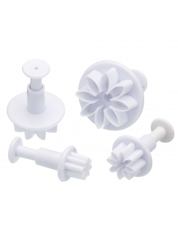 KitcheCraft Set of 4 Flower Fondant Plunger Cutters