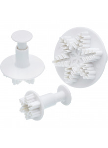 Sweetly Does It Set of 3 Snowflake Fondant Plunger Cutters