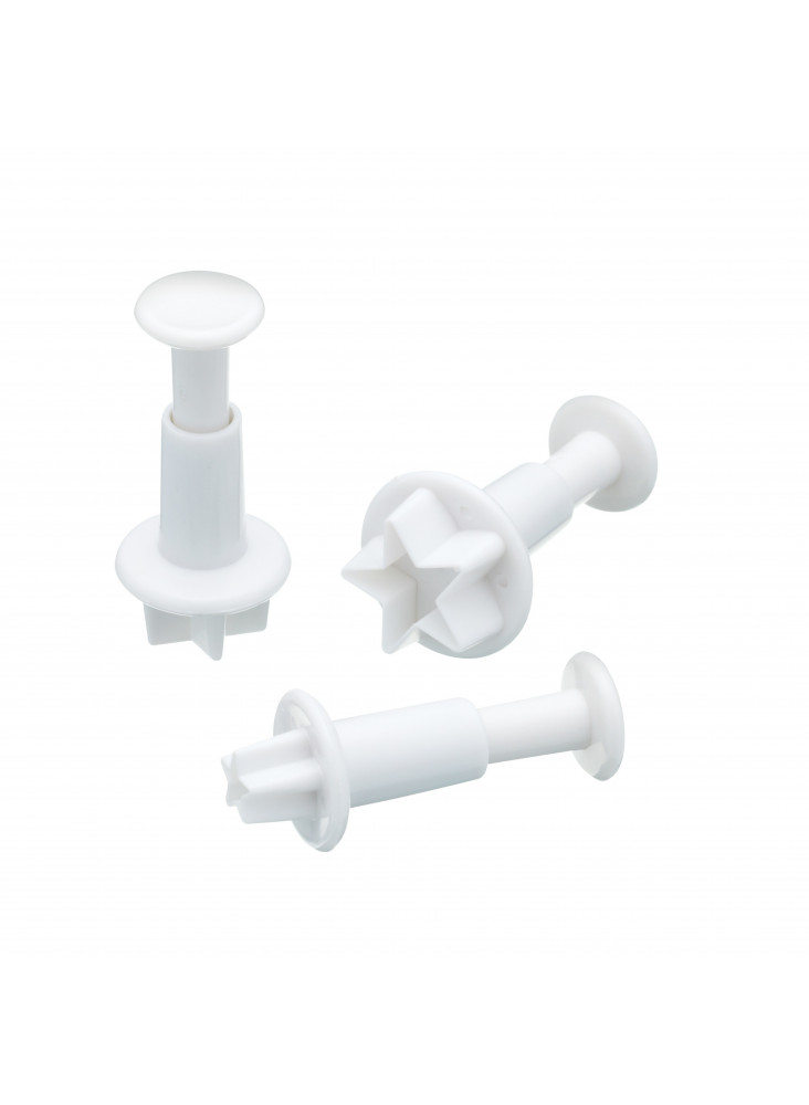 Sweetly Does It Set of 3 Star Fondant Plunger Cutters