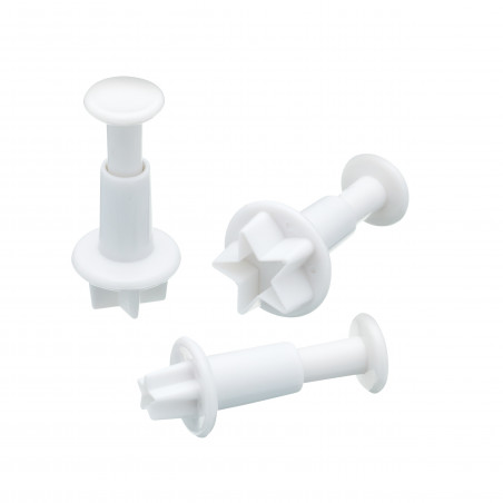 Sweetly Does It Set of 3 Star Fondant Plunger Cutters