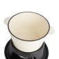 MasterClass Cast Iron Enamelled Cream Fondue Set