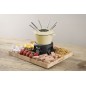 MasterClass Cast Iron Enamelled Cream Fondue Set