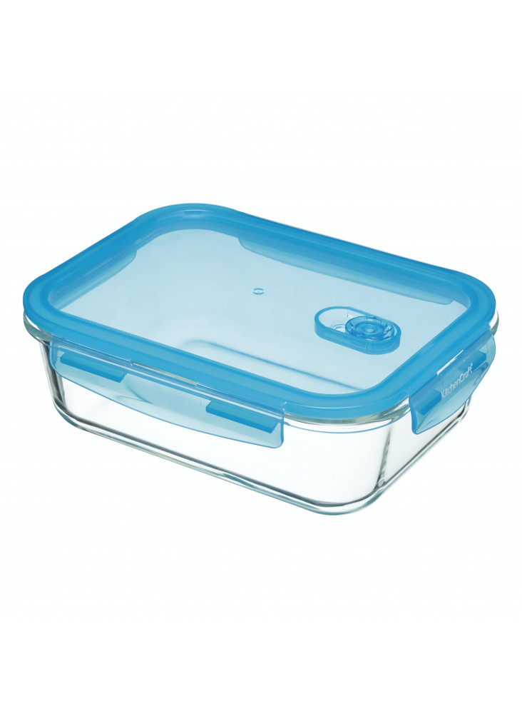 KitchenCraft Pure Seal Glass Rectangular 1.5 Litres Storage Container