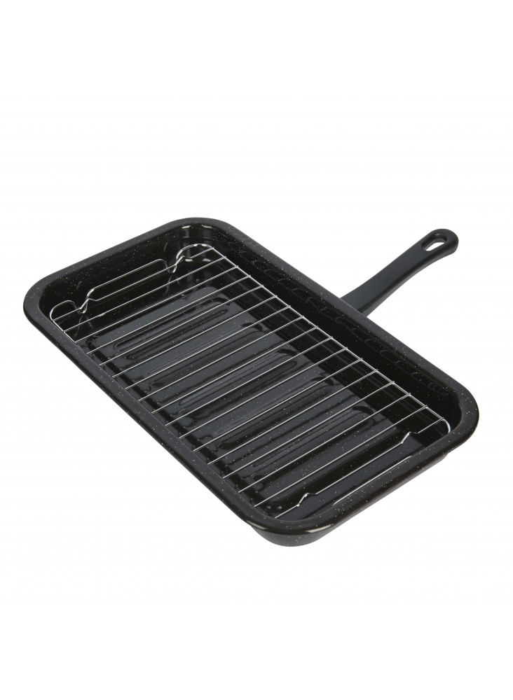 KitchenCraft Enamel 40cm x 23cm Grill Pan