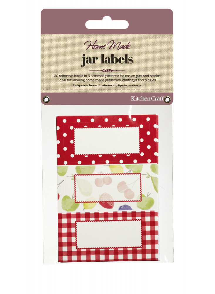 Home Made Pack of 30 Jam Jar Labels - Orchard