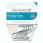 KitchenCraft Pack of Six Stainless Steel Small Hanging Hooks