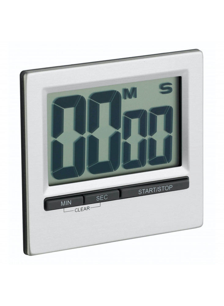 KitchenCraft Large Easy Read Chromed Timer