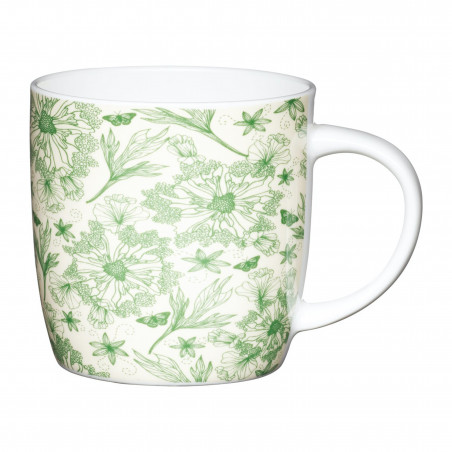 KitchenCraft 425ml Botanical Leaf Mug