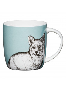 KitchenCraft China 425ml Fox Barrel Shaped Mug