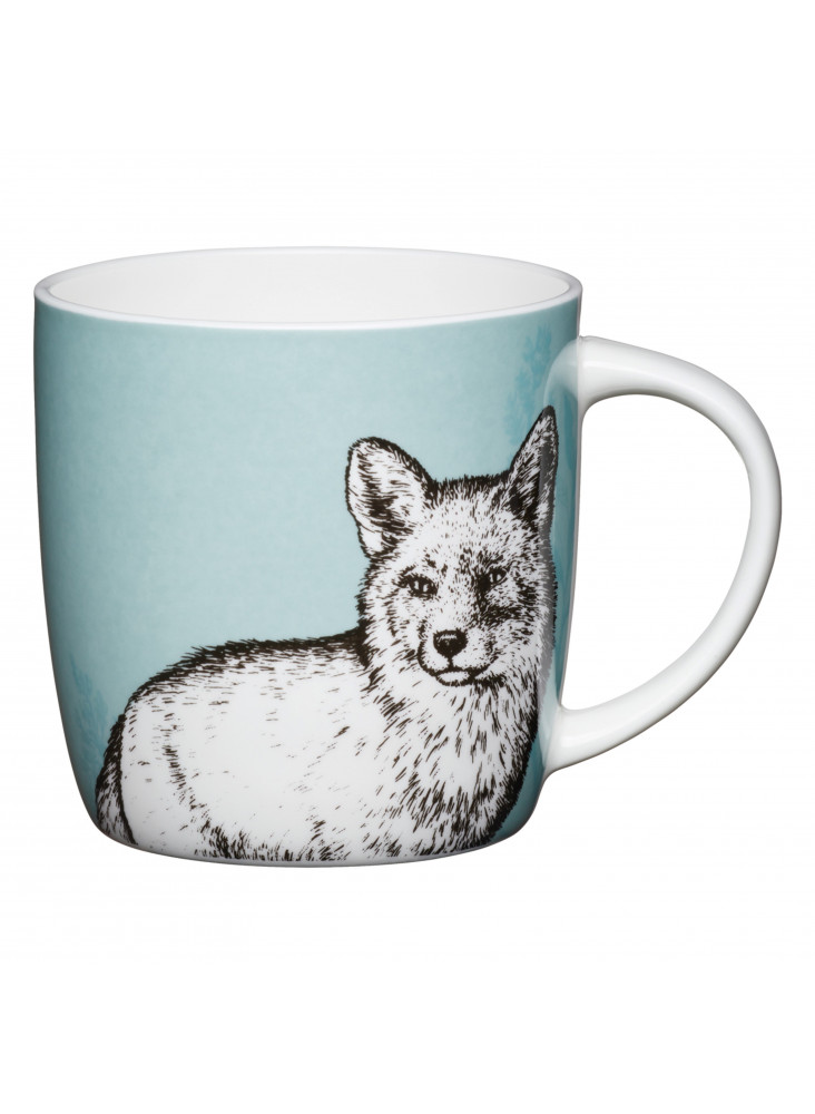 KitchenCraft China 425ml Fox Barrel Shaped Mug