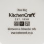 KitchenCraft China 425ml Grey Polka Dot Barrel Shaped Mug