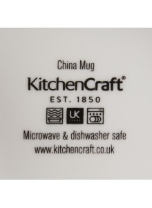 KitchenCraft China 425ml Jungle Flowers Barrel Shaped Mug