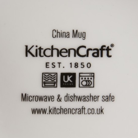 KitchenCraft China 425ml Jungle Flowers Barrel Shaped Mug