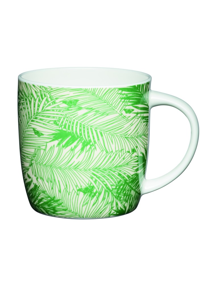 KitchenCraft China 425ml Palm Tree Barrel Shaped Mug