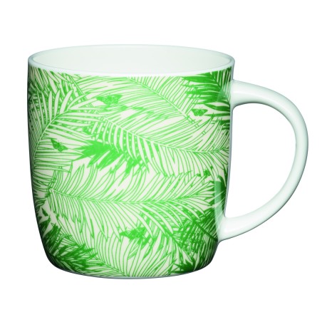 KitchenCraft China 425ml Palm Tree Barrel Shaped Mug