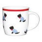 KitchenCraft China 425ml Sitting Westies Barrel Shaped Mug