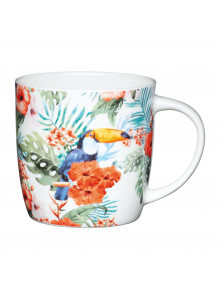 KitchenCraft China 425ml Toucan Barrel Shaped Mug