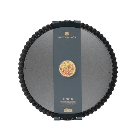 MasterClass Non-Stick 28cm Fluted Round Flan / Quiche Tin