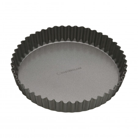 MasterClass Non-Stick 25cm Loose Base Fluted Quiche Tin