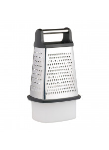 MasterClass Stainless Steel Four Sided Box Grater With Collecting Box