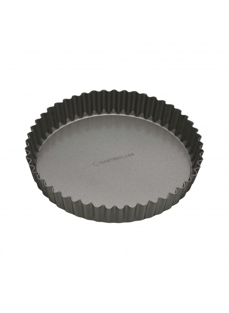 MasterClass Non-Stick 23cm Loose Base Fluted Quiche Tin