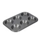 MasterClass Non-Stick 6 Hole Shallow Baking Pan