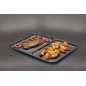 MasterClass Non-Stick 2-in-1 Divided Crisping Tray / Ridged Baking Tray