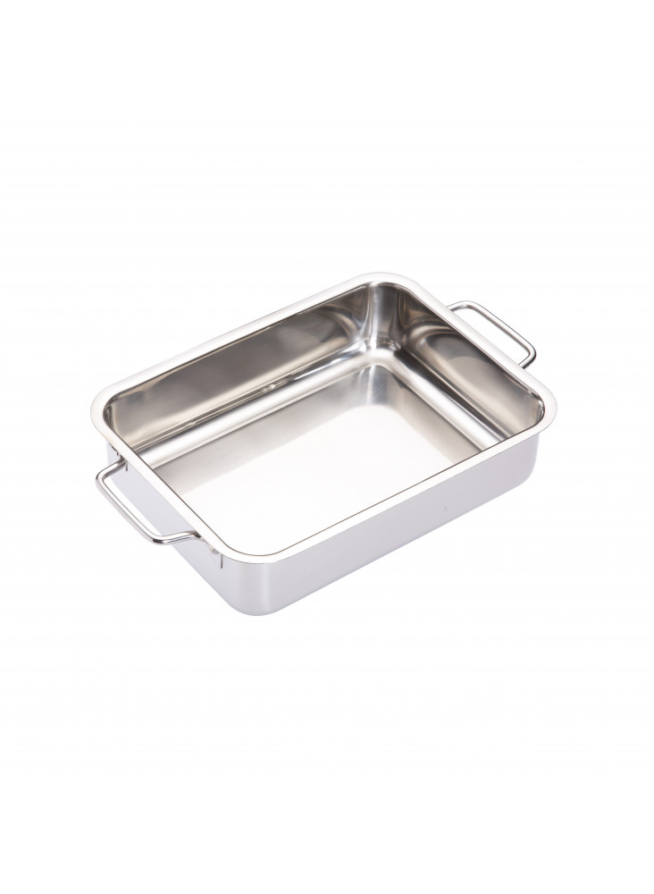 MasterClass Stainless Steel Heavy Duty 27cm x 20cm Roasting Pan