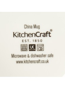 KitchenCraft Fluted China Blue Bird Mug