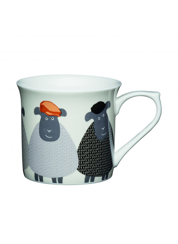 KitchenCraft Fluted China Sheep Mug