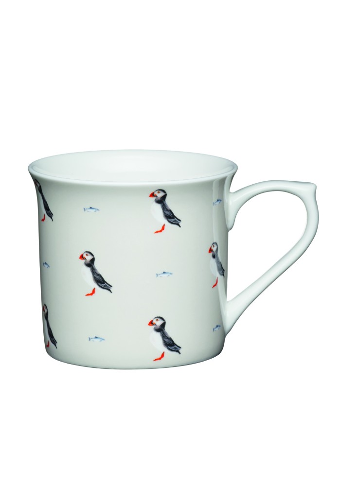 KitchenCraft Fluted China Puffin Mug