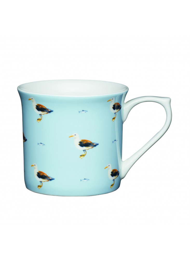 KitchenCraft Fluted China Seagull Mug