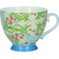 KitchenCraft China Dawn Floral 400ml Footed Mug