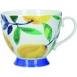 KitchenCraft China Lemon Dream 400ml Footed Mug