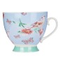 KitchenCraft China Blue Birds 400ml Footed Mug