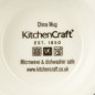 KitchenCraft China White Birds 400ml Footed Mug