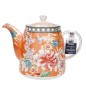 London Pottery Teapot with Infuser for Loose Tea, 1L - Coral