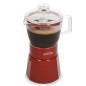 La Cafetière Verona Glass Espresso Maker, 6-Cup, Red