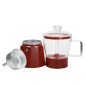 La Cafetière Verona Glass Espresso Maker, 6-Cup, Red