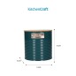 KitchenCraft Tea, Coffee and Sugar Canisters Set of 3, 1L - Teal