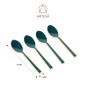 Artesà Teaspoons, Set of 4 - Green and Gold