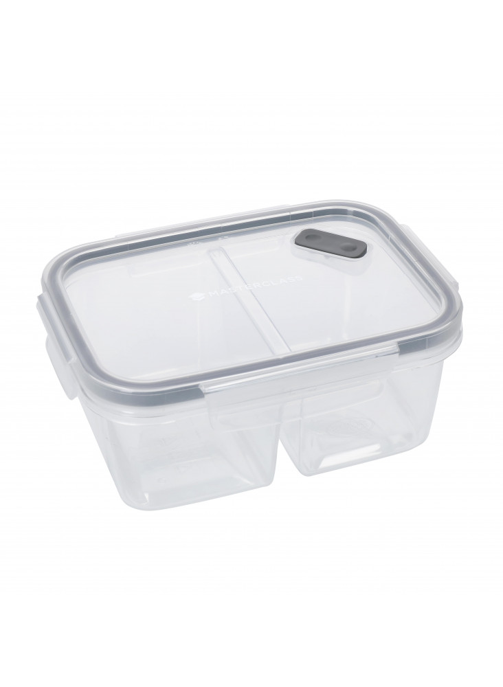 MasterClass Eco Snap Divided Lunch Box, 800 ml