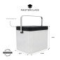 MasterClass Stainless Steel Compost Bin with Antimicrobial Lid