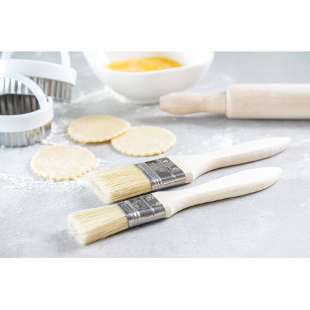 KitchenCraft Set of 2 Wide Pastry Brushes