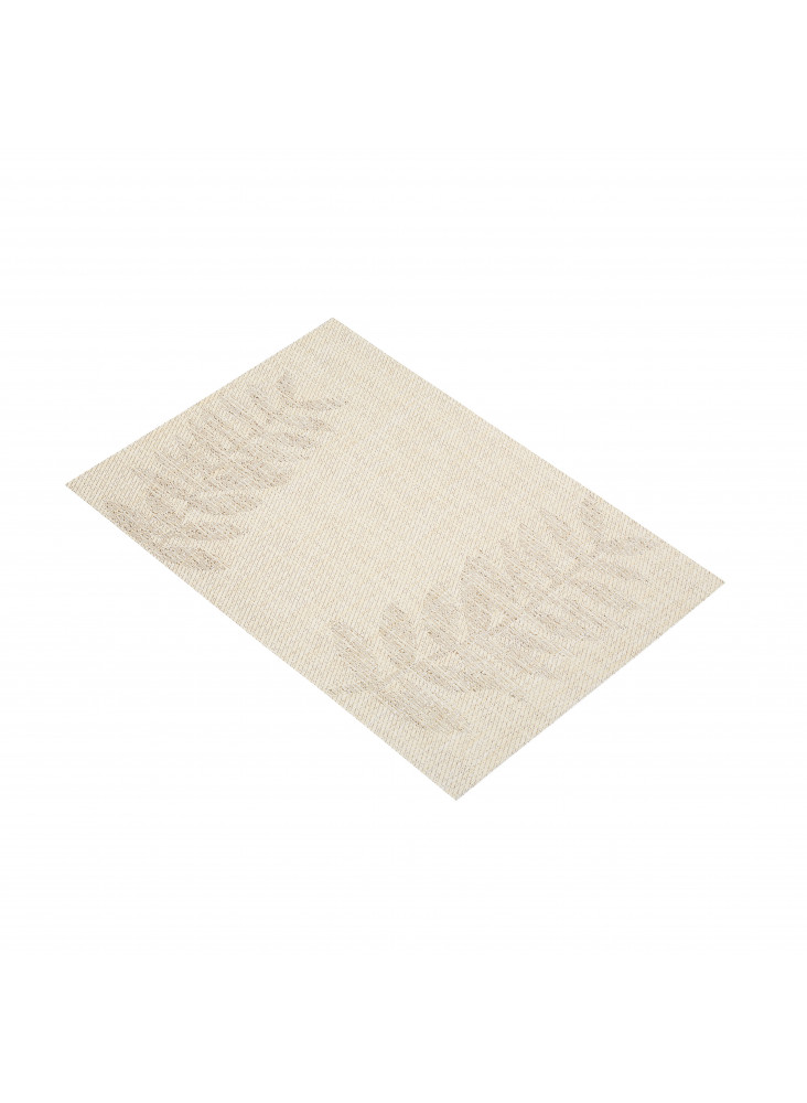 KitchenCraft Woven Reversible Beige Leaves Placemat