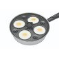 KitchenCraft Aluminium Coated Carbon Steel Four Hole Egg Poacher